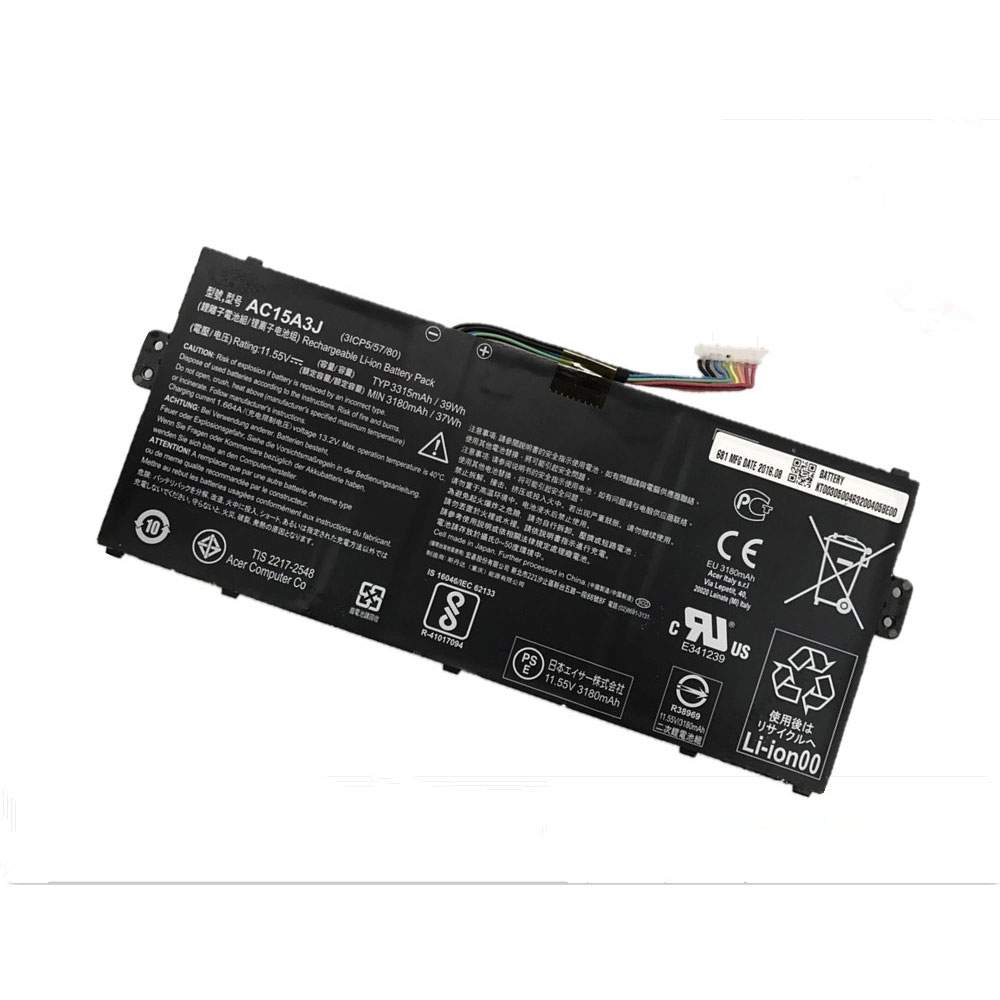 Acer AC15A3J 11.55V 3315mAh/39Wh  Replacement Battery