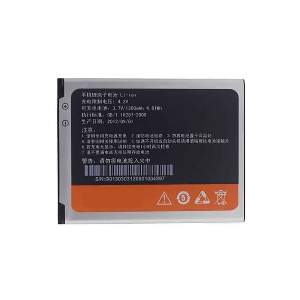 GIONEE BL-G013 3.7V 1300mAh Replacement Battery