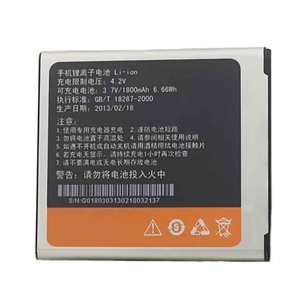 GIONEE BL-G018 3.7V 1800mAh Replacement Battery