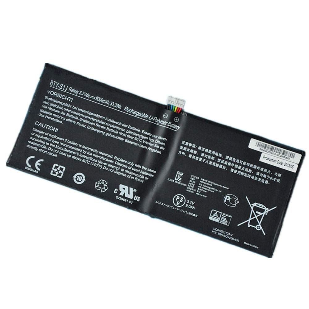 MSI BTY-S1J 3.7V 33.3Wh/9000mAh Replacement Battery
