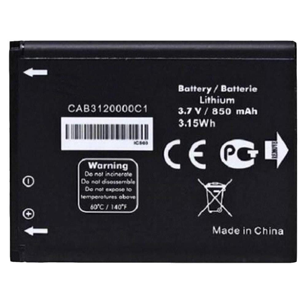 ALCATEL CAB3120000C1 3.7V 850mah/3.15Wh Replacement Battery