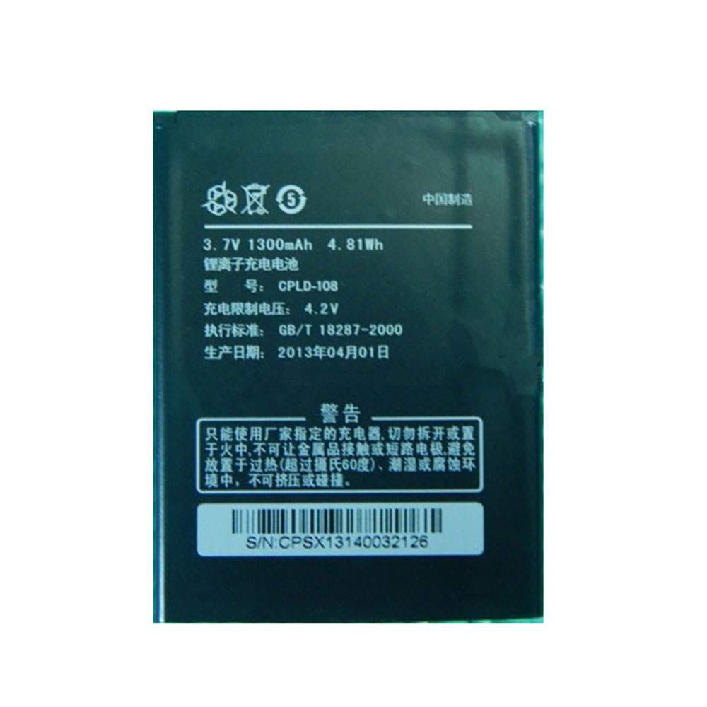 COOLPAD CPLD-108 3.7V/4.2V 1700mAh/6.29wh Replacement Battery