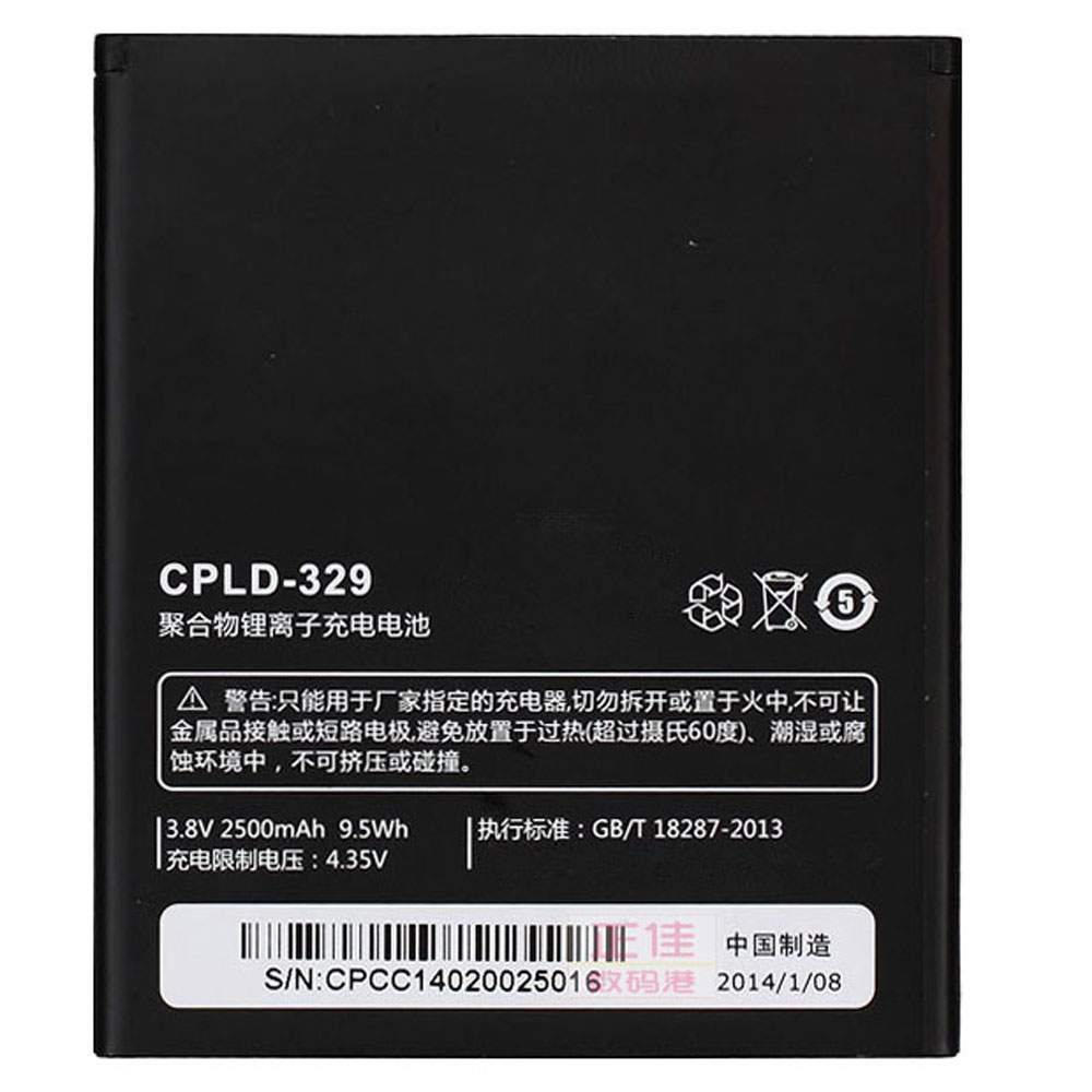 COOLPAD CPLD-329 3.8V/4.35V 2500mAh/9.5WH Replacement Battery