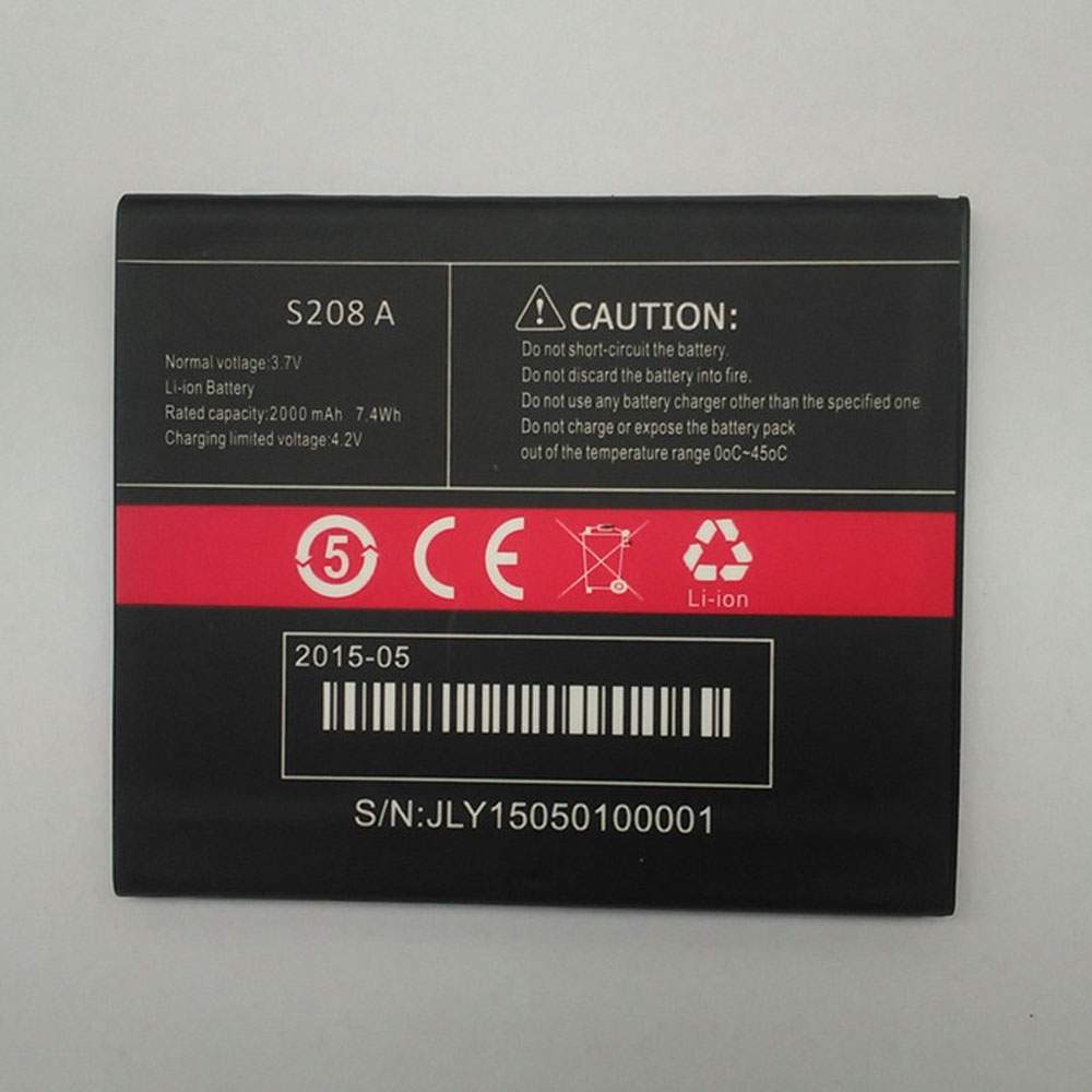 CUBOT S208A 3.7V/4.2V 2000mAh/7.4WH Replacement Battery