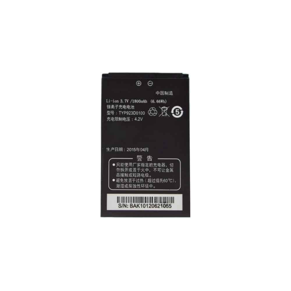 K-Touch TYP923D0100 3.7V 1800mAh Replacement Battery