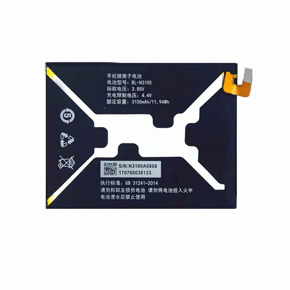 GIONEE BL-N3100 3.85V 3100mAh Replacement Battery