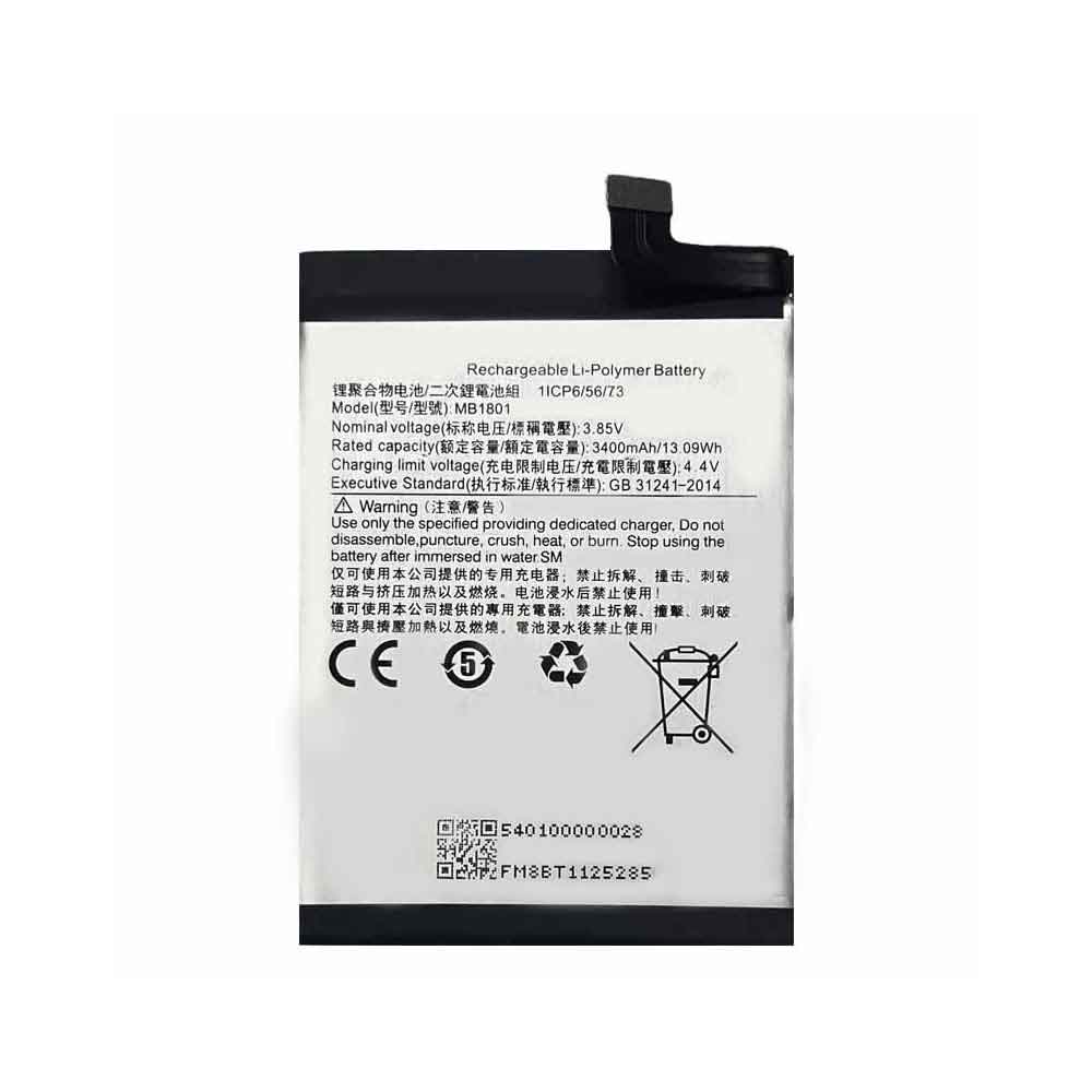 Meitu MB1801 3.85V 3400mAh Replacement Battery