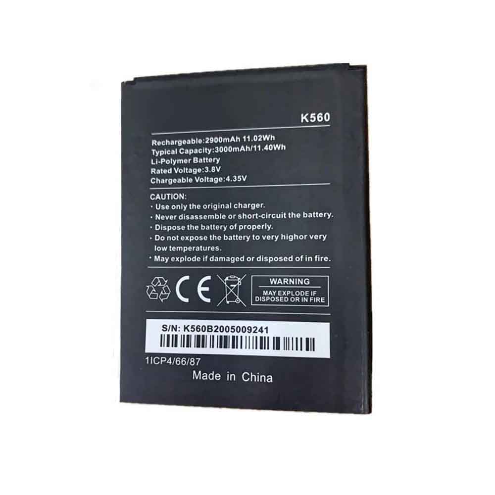 Wiko K560 3.8V 3000mAh Replacement Battery