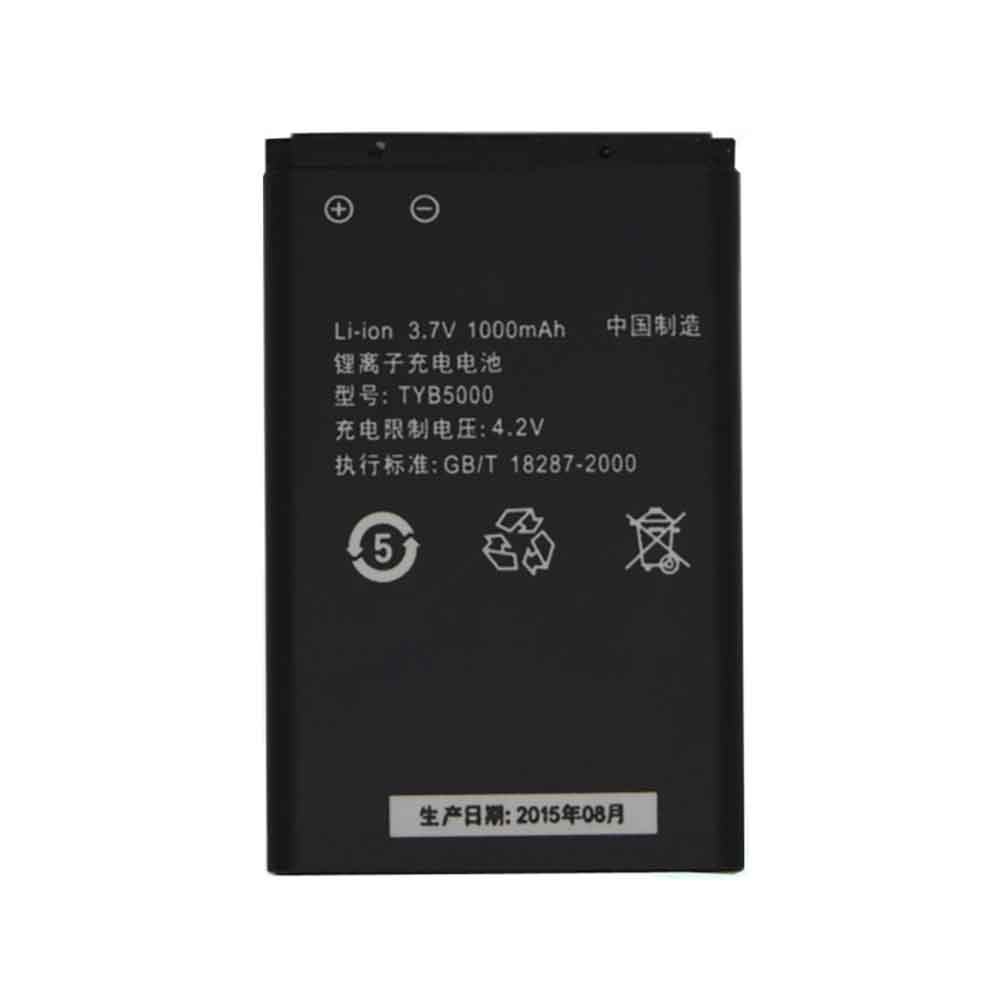 K-Touch TYB5000 3.7V 1000mAh Replacement Battery