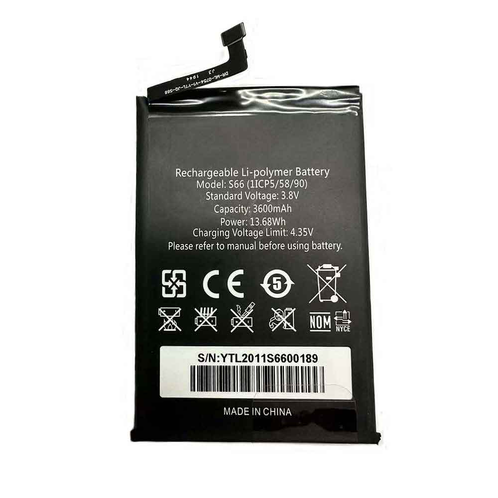 OUKITEL S66 3.85V 3600mAh Replacement Battery