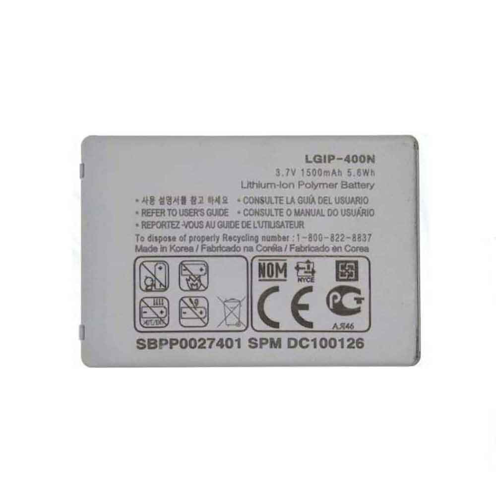 LG LGIP-400N 3.7V 1500mAh Replacement Battery
