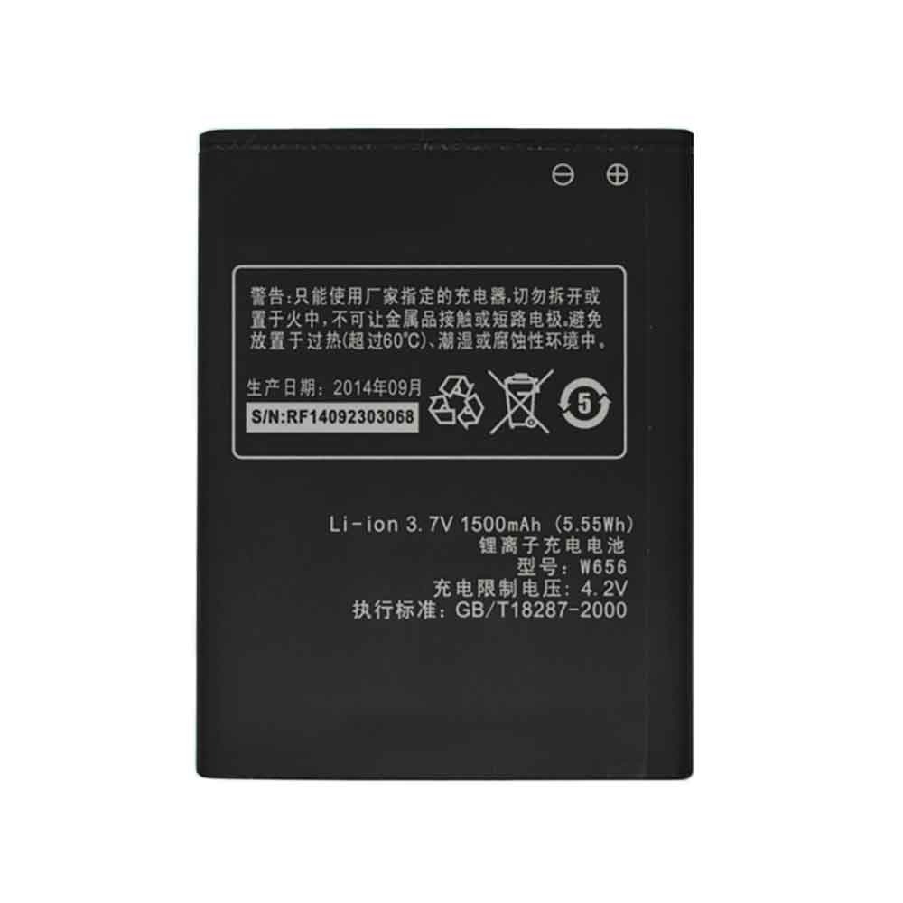 K-Touch W656 3.7V 1500mAh Replacement Battery
