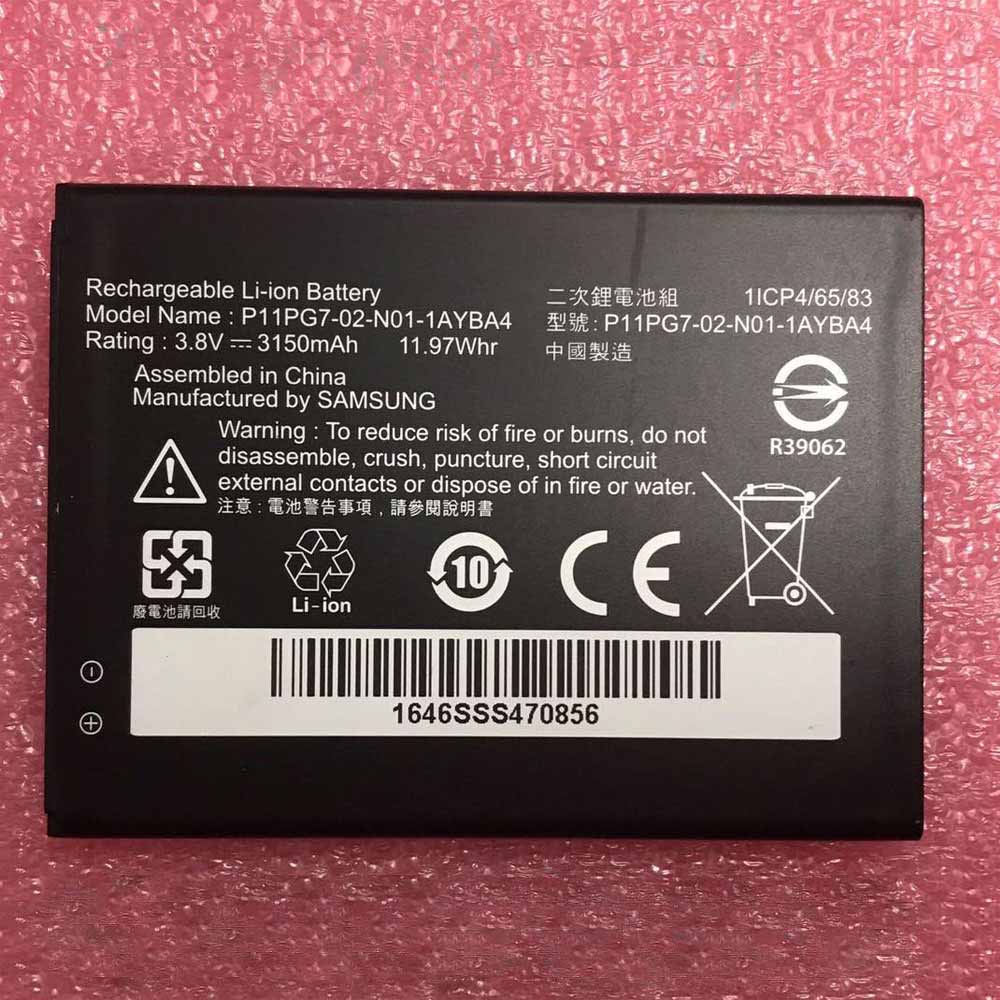 Samsung P11PG7-02-N01-1AYBA4 3.8V/4.35V 3150mAh 11.97Wh Replacement Battery