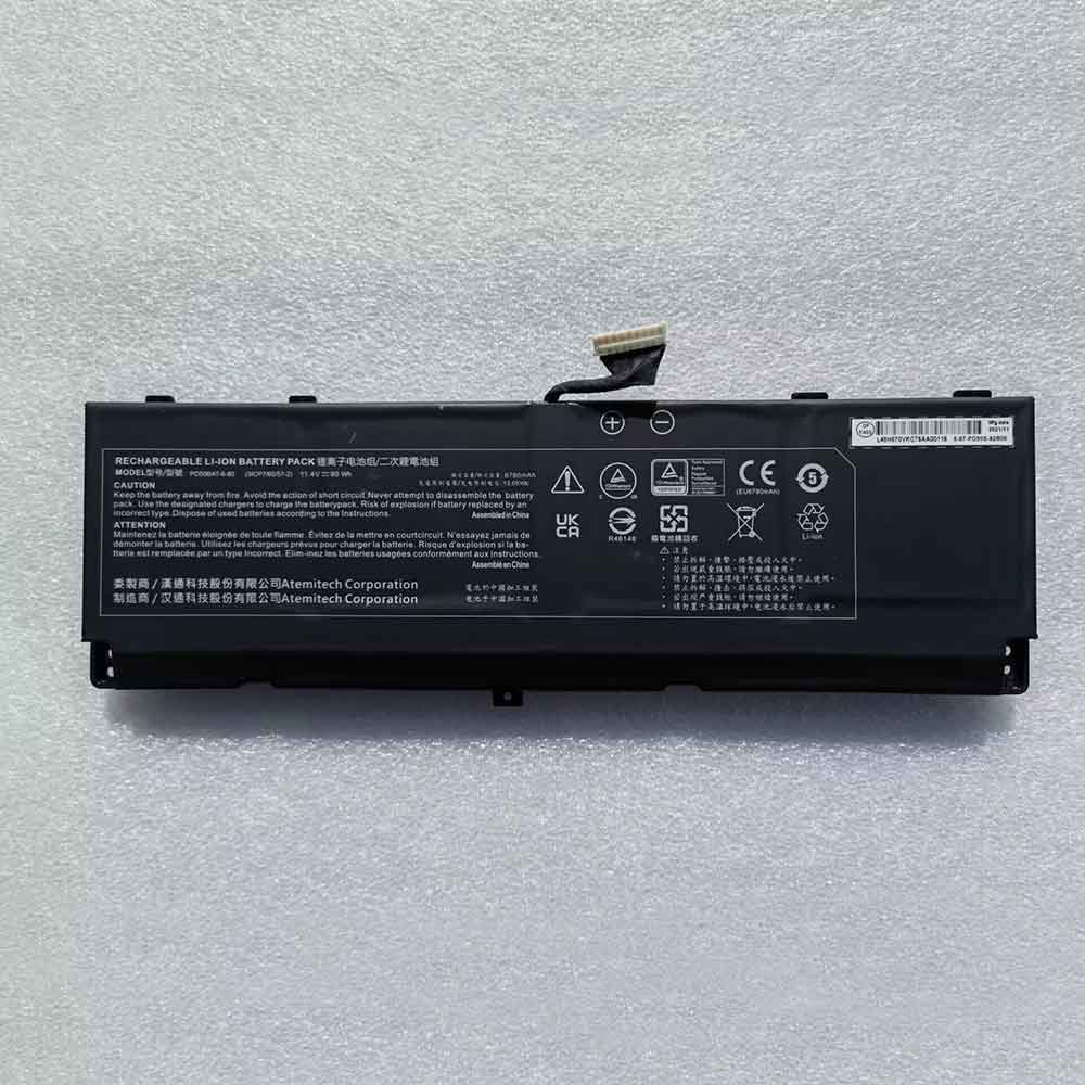 clevo PD50BAT-6-80 11.4V 6780mAh Replacement Battery