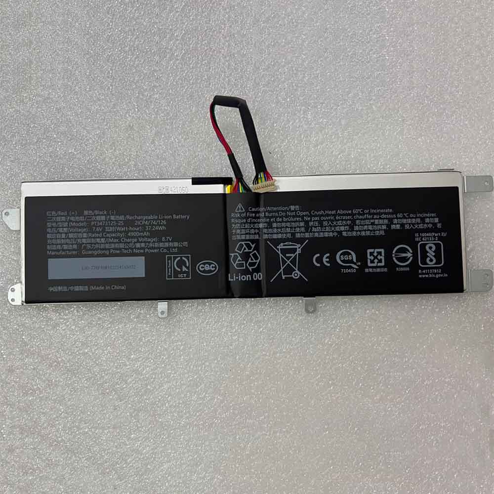 sony PT3473125-2S 7.6V 1080mAh Replacement Battery