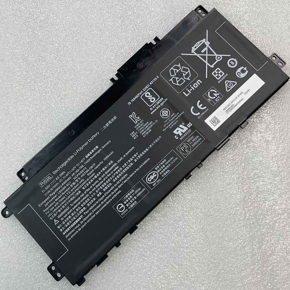 hp PV03XL 11.55V 43.3Wh Replacement Battery