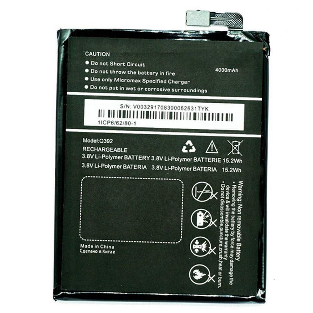 Micromax Q392 3.8V 4000mAh/15.2WH Replacement Battery