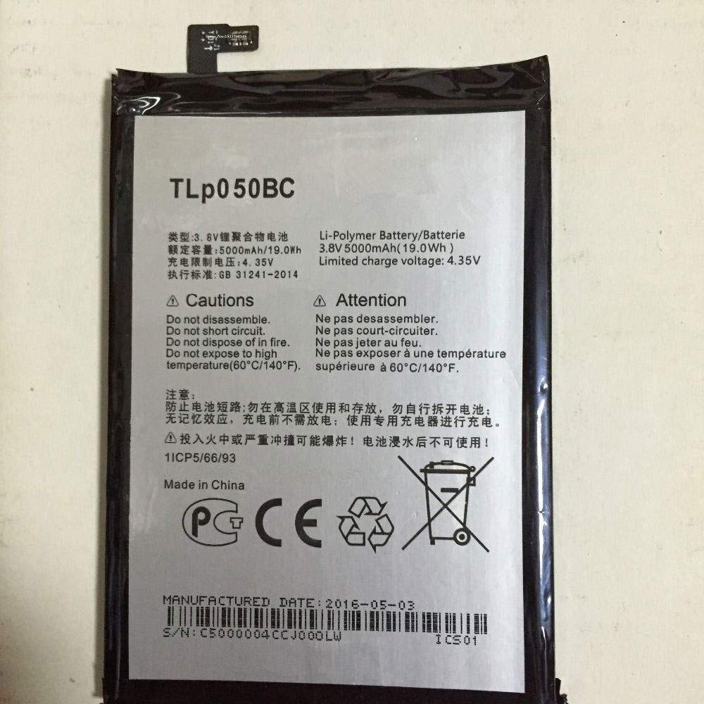ALCATEL TLp050BC 3.8V/4.35V 5000mAh/19.0WH Replacement Battery