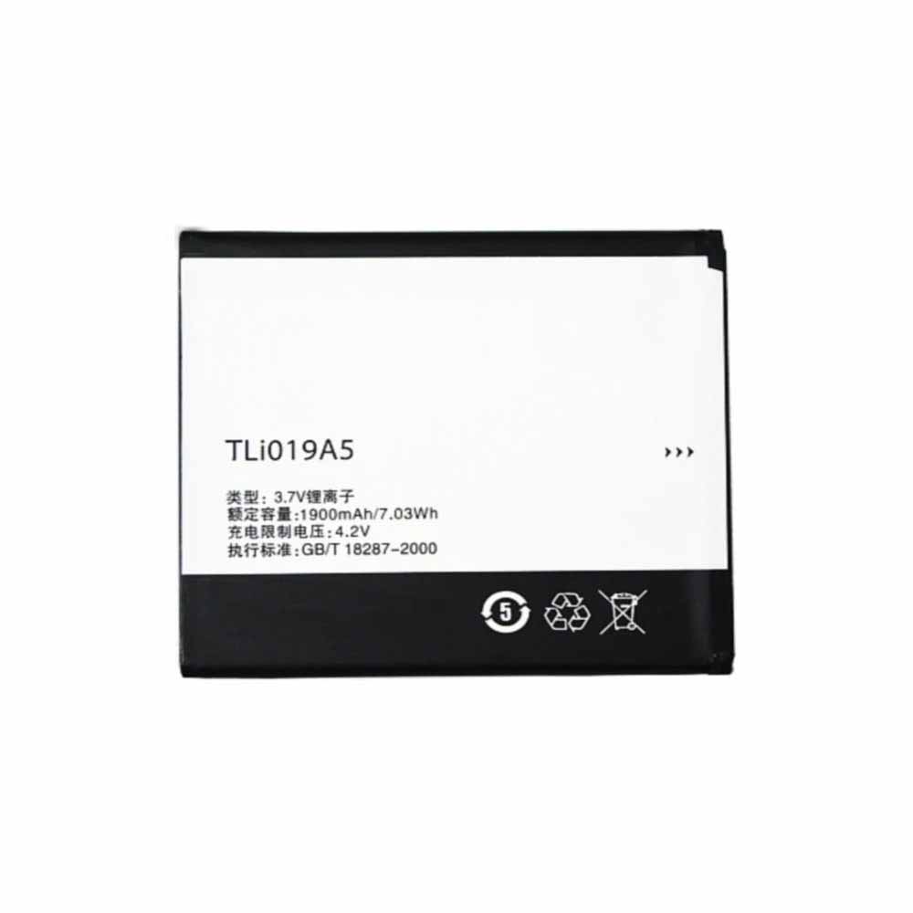 TCL TLi019A5 3.7V/4.2V 1900mAh/7.03WH Replacement Battery