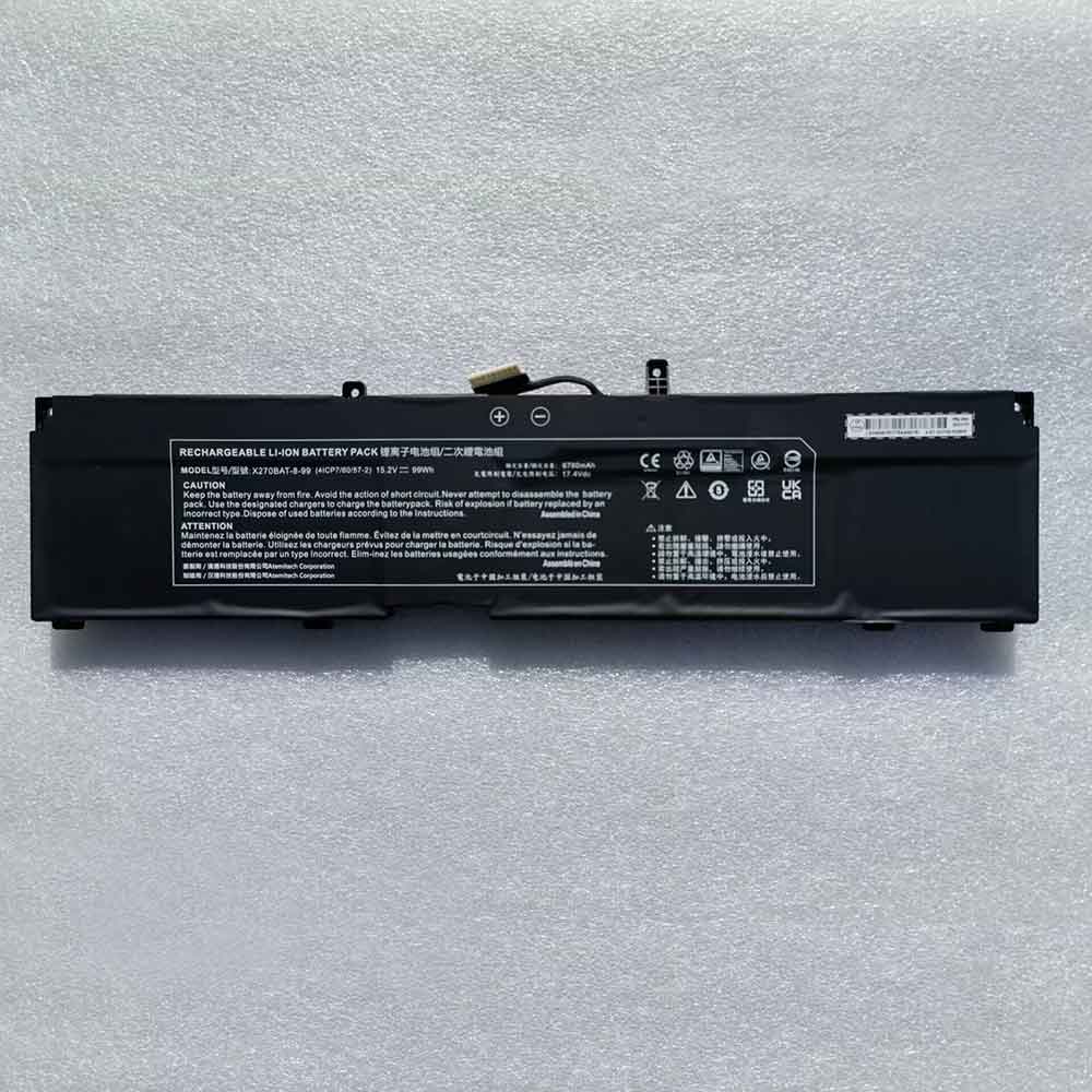 clevo X270BAT-8-99 15.2V 6780mAh Replacement Battery