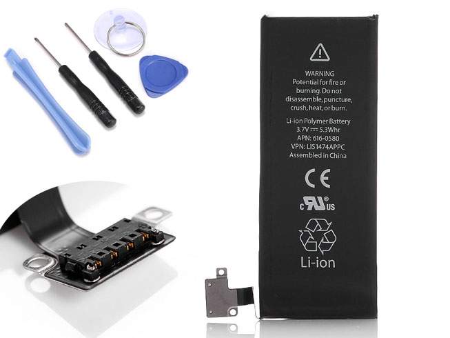 APPLE iPhone4 3.7V  1420mAh/5.25Whr Replacement Battery